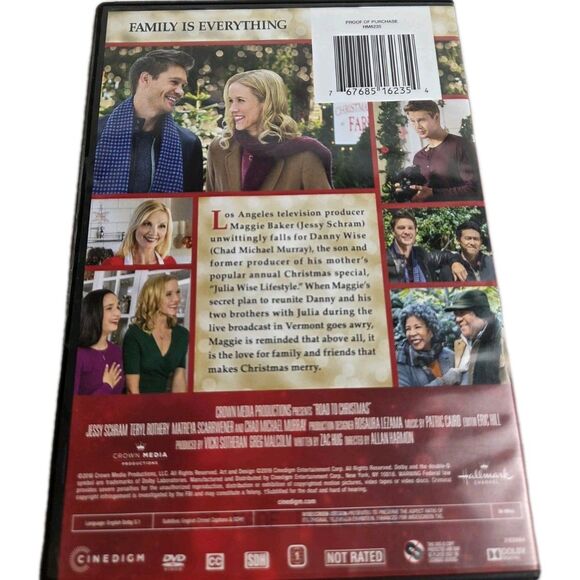 3 HALLMARK Holiday Collection DVD LOT-Road Christmas FALLEN ANGEL Merry Bright - Picture 4 of 9